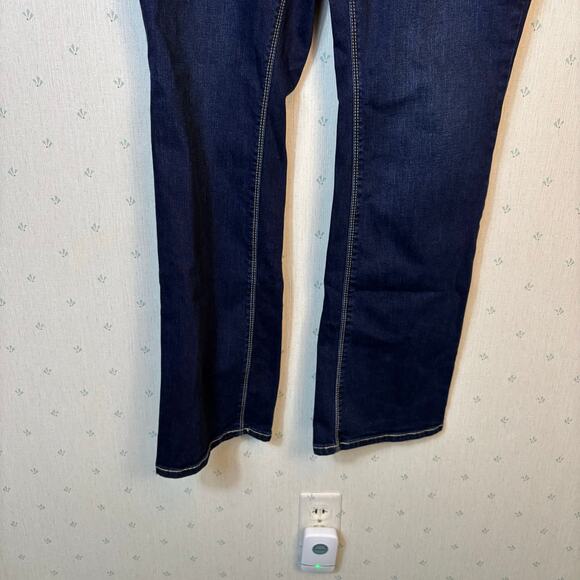 Seven7  Boot Cut Jeans Size 16 Dark Wash Mid Rise Lane Bryant Casual Stretch NWT - Picture 8 of 11